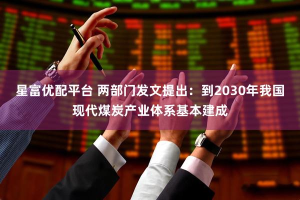 星富优配平台 两部门发文提出：到2030年我国现代煤炭产业体系基本建成